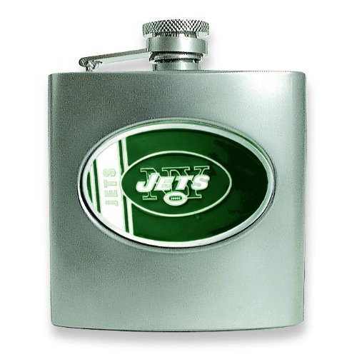 NFL New York Jets Stainless Steel Hip Flask 6oz