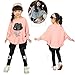 Gaorui Baby Girls Kids Bat Wing Loose Blouse T-Shirt Tops Clothes sweater hat Pattern