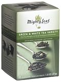 Mighty Leaf Tea Green & White Variety, Tea Bags, 15-Count Box, Biodegradable Whole Leaf Pouches (Pack of 3)