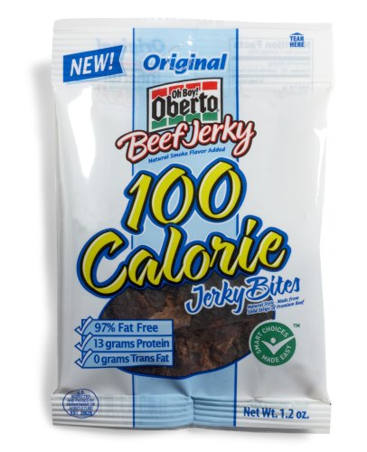 Oh Boy! Oberto 100 Calorie Beef Jerky Bites, 1.2-Ounce Packages (Pack of 8) by Oh Boy! Oberto