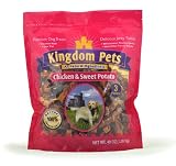 51sCmgMoXpL. SL160  Kingdom Pets Premium Dog Treats, Chicken & Sweet Potato Jerky Twists, 48 Ounce Bag