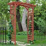 Shanghai 7-ft. Cypress Pergola Arbor