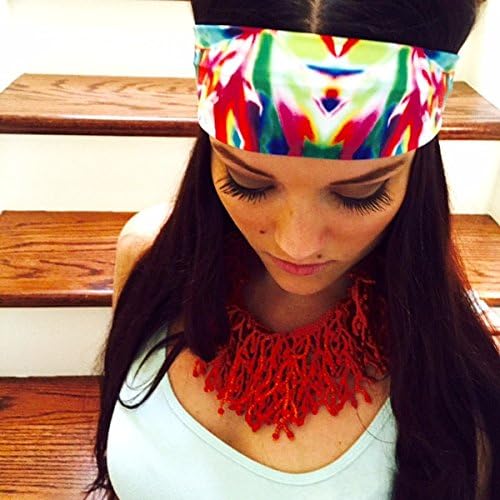 4Head Headbands By Hippie Runner. Flower Patterns. No Slip, No Drip Headbands For Running, Walking, Exercise. Buy Four, Get One Free! (#224 Style)