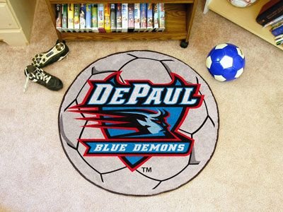 Buy DePaul Blue Demons NCAA Soccer Ball Round Floor Mat (29) by Fan Mats