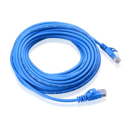 Cable Matters Cat6 Snagless Ethernet Patch Cable in Blue 25 Feet - Ultra Slim Series