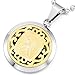 MeMeDIY Gold Silver Stainless Steel Pendant Necklace Horoscope Zodiac ,come with Chain - Customized Engraving