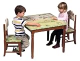 Guidecraft Hardwood Papagayo Table and Chairs Set
