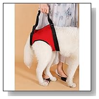 Lalawow Dogs Rear Lift Harness Dogs Lift Support Rehabilitation Harness Helping Support for Elderly or Arthritis Dogs (M - waist 60cm/23.62inch, Rear Leg)