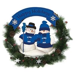 St. Louis Blues 22" Snowman Christmas Wreath - NHL Hockey