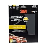 3M Imperial Wetordry Sheet, 9 in x 11 in, Grade P400, Pack of 5 Sheets