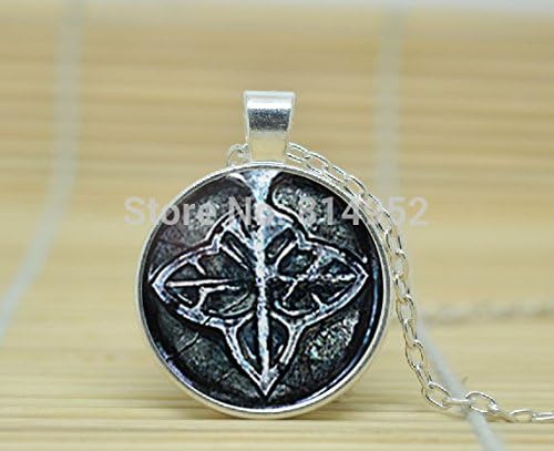 VintaStore Art Glass Necklace Blue Sentinels Of Dark Dark Souls Ii Necklace A3253