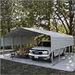 8' H x 30' W Carport with 2 Trusses Color: Red, Length: 56'