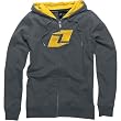 One Industries One Women's Hoody Zip Casual Wear Sweatshirt - Dark Shadow Grey