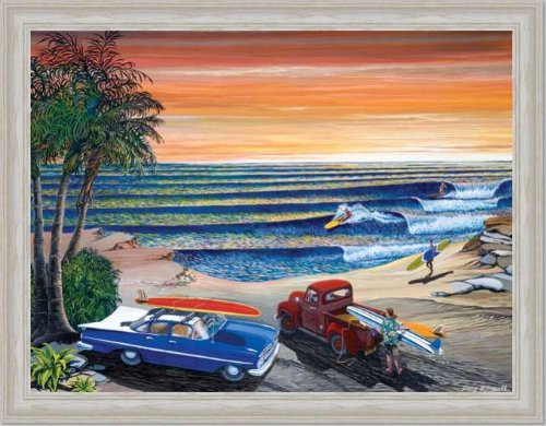 Sunset Surf Board Beach House beach house decor. Sunset Surf Board Beach House