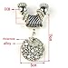 Stary Pendant Silver Alloy Scarf Jewelry Charm Gift Set ,Pt-624