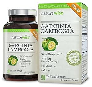 NatureWise Garcinia Cambogia Extract HCA Appetite Suppressant and Weight Loss Supplement, 90 Count