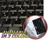 ENGLISH UK BLACK BACKGROUND NON-TRANSPARENT KEYBOARD STICKER