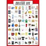 (24x36) An Essential Guide to College Life (Chart) Art Poster Print
