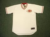 CINCINNATI REDS 1970's-1990's Majestic Cooperstown Throwback Home Jersey, LARGE