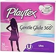 Playtex Gentle Glide Tampons, Unscented Ultra Absorbency, 36 Count