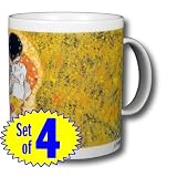 Gustav Klimt - The Kiss 14oz Coffee Mugs (Set of Four)