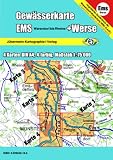 Produkt-Bild: Gew&auml;sserkarte Ems + Werse: Warendorf bis Rheine. 4 Karten 1:75000