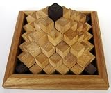 Keops Pyramide - 3D Puzzle - Denkspiel - Knobelspiel - Geduldspiel aus Holz