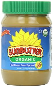 SunButter Organic Sunflower Seed Spread, 16-Ounce Plastic Jars (Pack of 6)
