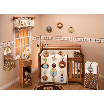 Bundle-04 Jungle Tales Six Piece Crib Bedding Set