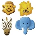 Jungle Cupcakes - 4 Jungle Animal Sugar Shapes Cake or Cupcake Decoraions
