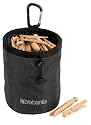 Brabantia Clothes Peg Bag, Black/Silver