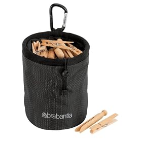 Brabantia Clothes Peg Bag, Black