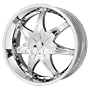 20 Inch 20x8.5 Dip wheels LIBRA D15 Chrome wheels rims