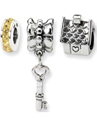 Reflection Beads Silver Home Sweet Home Boxed Bead Set MADE WITH SWAROVSKI ELEMENTS
