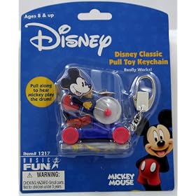 Disney Classic Pull Toy Keychain --Mickey Mouse by Disney