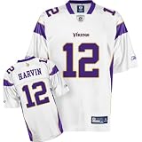 Reebok Minnesota Vikings Percy Harvin Replica White Jersey Large