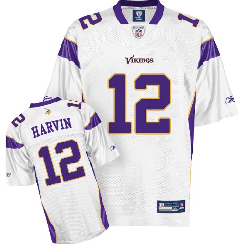 Reebok Minnesota Vikings Percy Harvin Replica White Jersey Small