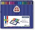 Staedtler Ergosoft Colored Pencils, Set of 24 Colors in Stand-up Easel Case (157SB24)