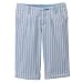 Girls' Mossimo� Pleated Striped Capri Pants - Aquamarine Blue