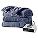 Sunbeam Heated Blanket | Microplush, 10 Heat Settings, Lagoon Blue, Twin , Heritage Blue - BSM9KTS-R531-16A00