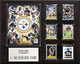 NFL Pittsburgh Steelers 6 Time Champions Plaque