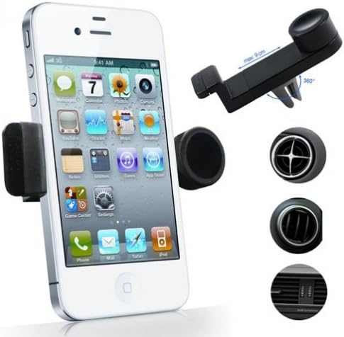Fonus Car AC Air Vent Mount Compact Holder 360 Degree Rotating Phone Cradle for Boost Mobile Motorola XPRT, Boost Mobile Samsung Galaxy Prevail 2, Boost Mobile Samsung Galaxy Rush, Boost Mobile Samsung Galaxy S 2 4G, Boost Mobile Samsung Galaxy S 3 SPH-L710, Boost Mobile Samsung Galaxy S5