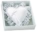 CR Gibson White Heart Pillow Wedding Accessory (Pack of 2)