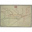 London Underground map Cavallini Wrap or Decoupage paper,vintage look poster print