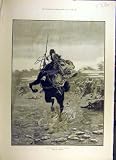 1884 CHECKED MID-CAREER HORSE-RIDER GALLOP BERKLEY