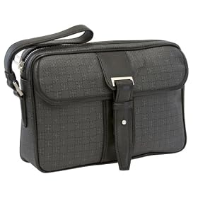Givenchy Black Patterned Coated Canvas Travel Case 6058001549