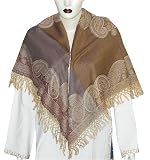 Wool Square Scarf Winter Clothing Handmade Fabric Apparel In India 40 x 43 (sjmwr079)