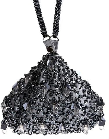 Womens Solid Sequin Evening Clutch SFX-0951 Grey