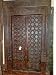 Brass Cladded Door Rustic Carved India Floral Teak Frame 92"