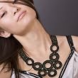 Spinning Disks Metal Studded Neckpiece (I Goth You)